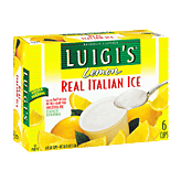 Luigi's Real Italian Ice lemon, 6 cups Left Picture